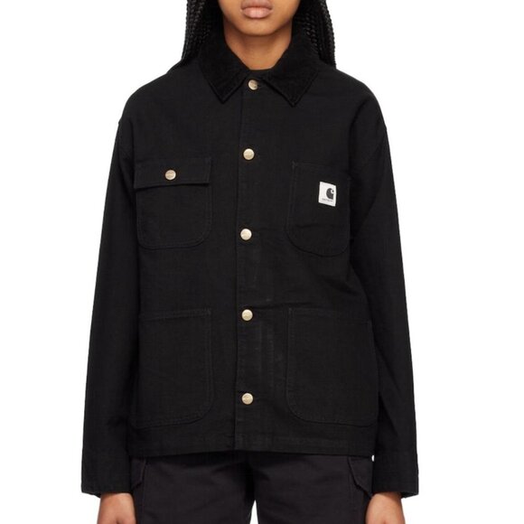 Carhartt WIP Black Michigan Jacket Women's S Barn Chore Coat - Picture 1 of 12